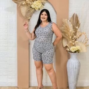 Macacão em Liganete - Modelo Camiseta